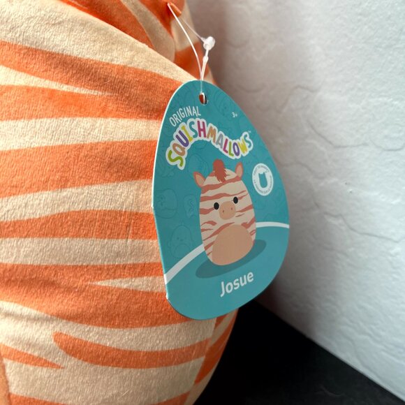 Squishmallow NWT "JOSUE" The Zebra 11" - Picture 3 of 6